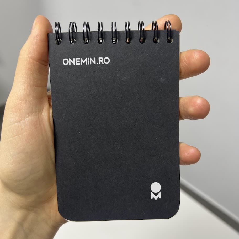Notepad A7 cu spirală