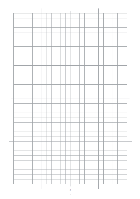 Pagină cu liniatură tip grilă
